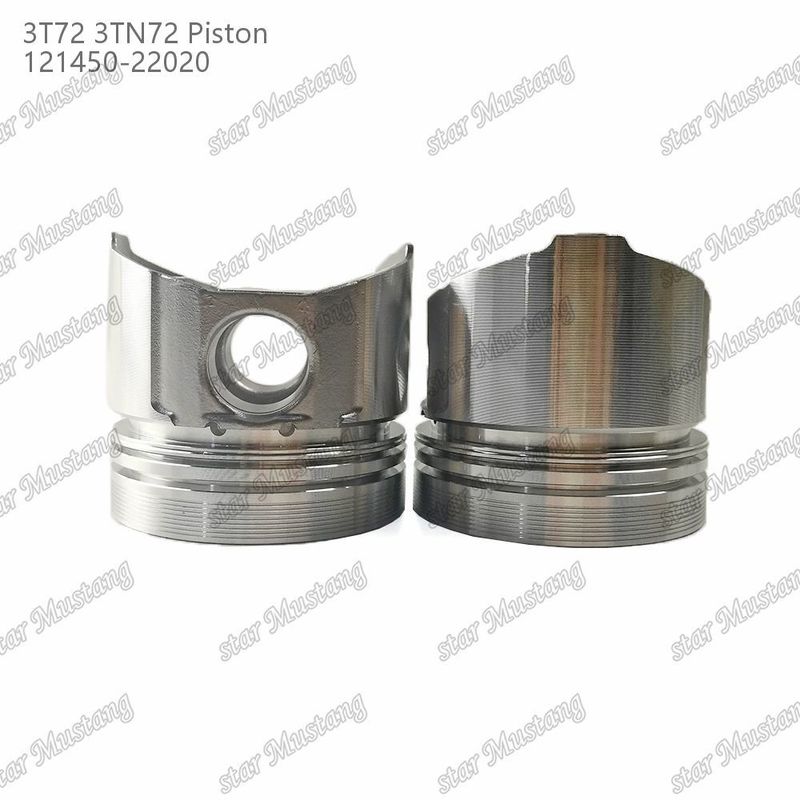 Piston 3TN72 3T72 Flat Bottom 65.5mm Height 121450-22020 Untuk Bagian Perbaikan Mesin Diesel Yanmar
