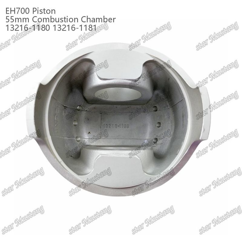 Piston EH700 55mm ruang pembakaran 13216-1181 13216-1180 Untuk bagian perbaikan mesin diesel Hino
