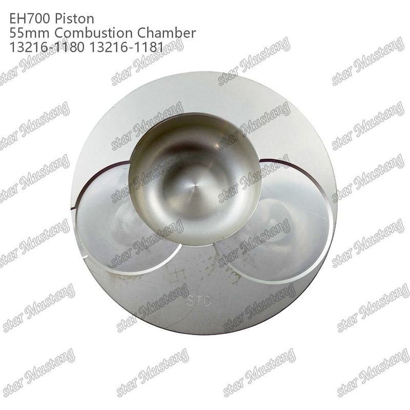 Piston EH700 55mm ruang pembakaran 13216-1181 13216-1180 Untuk bagian perbaikan mesin diesel Hino