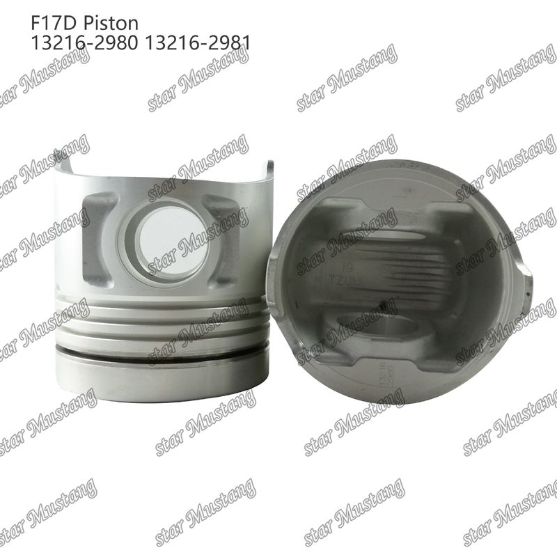 Piston F17D Kamar pembakaran 69mm 13216-2980 13216-2981 Untuk bagian perbaikan mesin diesel Hino