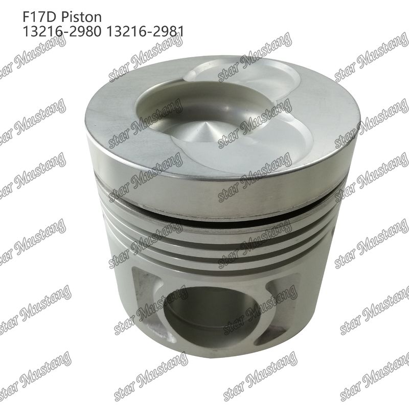 Piston F17D Kamar pembakaran 69mm 13216-2980 13216-2981 Untuk bagian perbaikan mesin diesel Hino