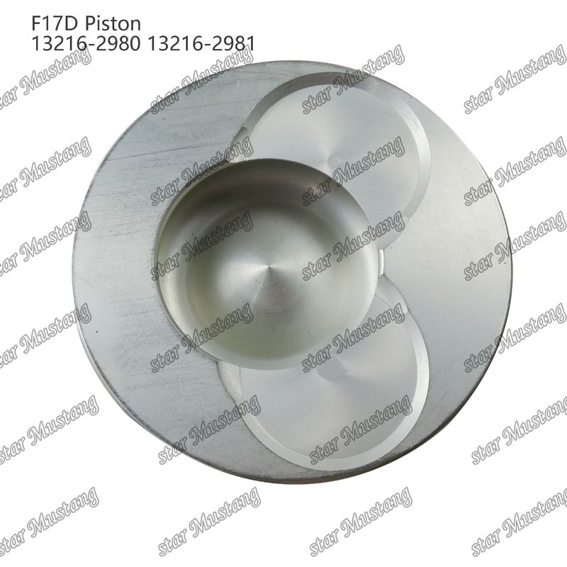 Piston F17D Kamar pembakaran 69mm 13216-2980 13216-2981 Untuk bagian perbaikan mesin diesel Hino