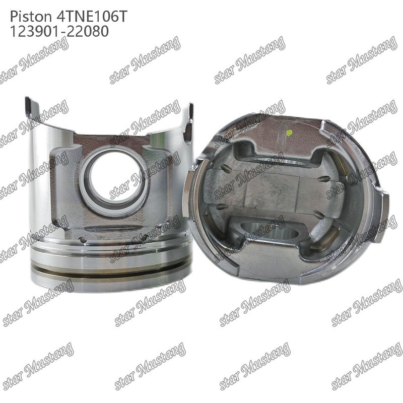 Piston 4TNE106T Dengan Klep Cetak 123901-22080 Untuk Bagian Perbaikan Mesin Diesel Yanmar