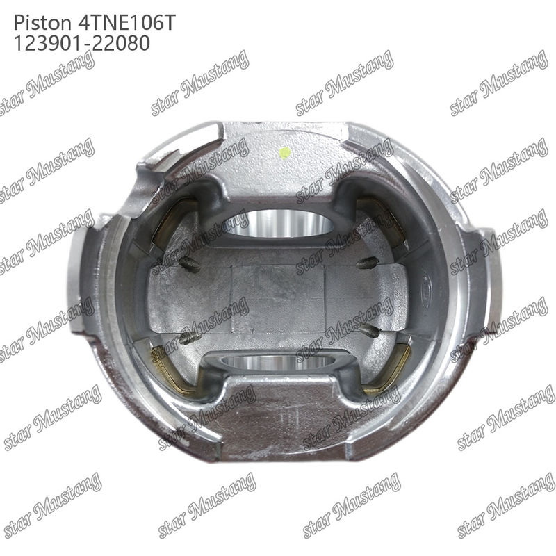 Piston 4TNE106T Dengan Klep Cetak 123901-22080 Untuk Bagian Perbaikan Mesin Diesel Yanmar