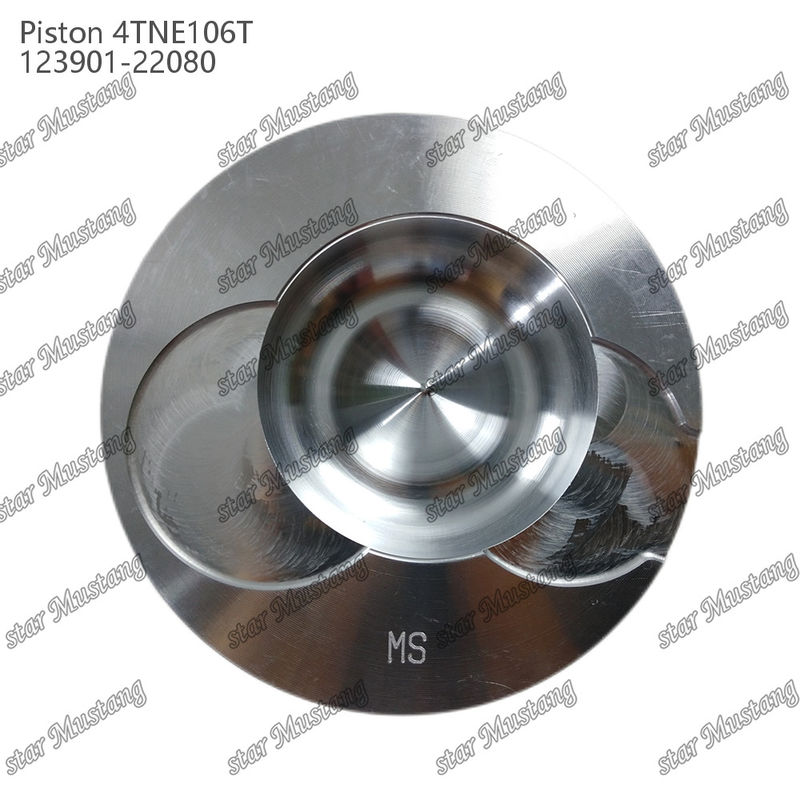 Piston 4TNE106T Dengan Klep Cetak 123901-22080 Untuk Bagian Perbaikan Mesin Diesel Yanmar