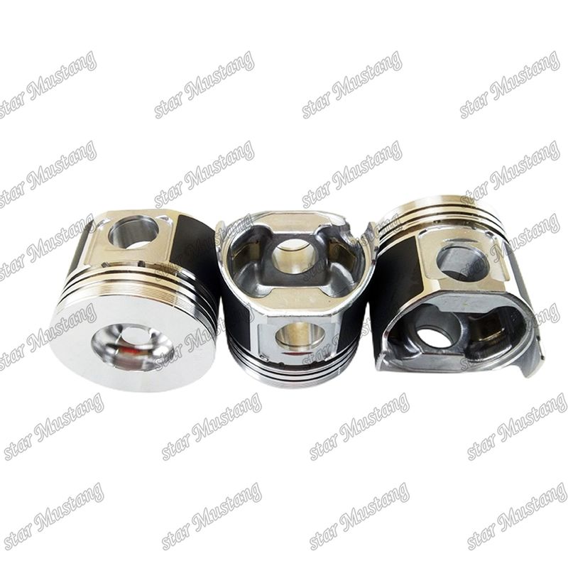 Piston S4D84E-5 4TNV84 Tinggi 84mm Kamar pembakaran Ukuran 41.3mm 129508-22080 Untuk bagian perbaikan mesin diesel Yanmar
