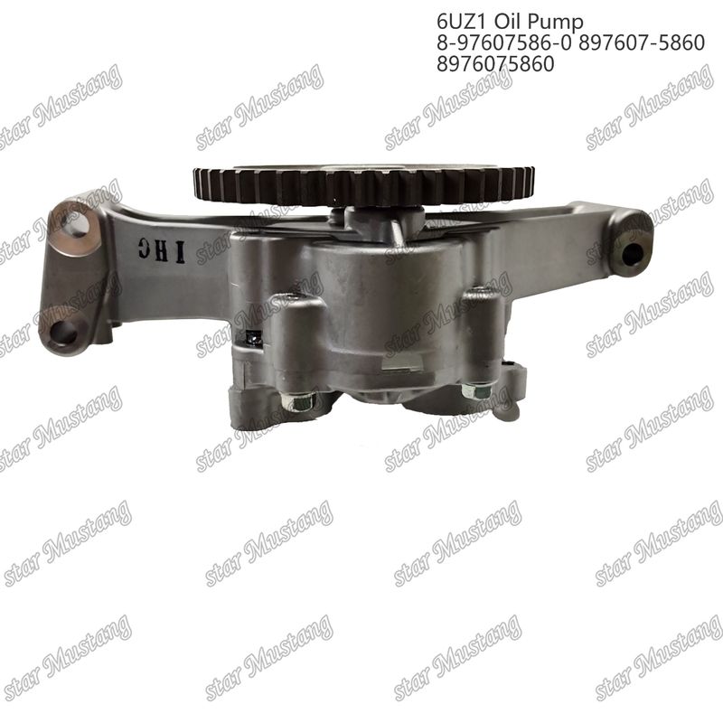 Pompa minyak 6UZ1 8-97607586-0 897607-5860 8976075860 Untuk suku cadang mesin Isuzu