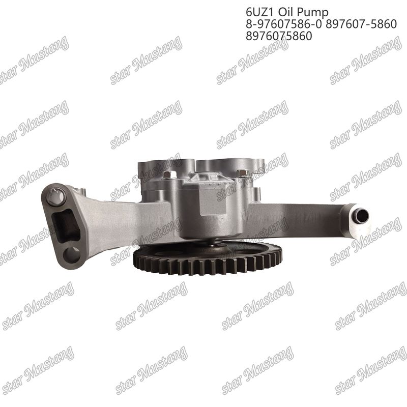 Pompa minyak 6UZ1 8-97607586-0 897607-5860 8976075860 Untuk suku cadang mesin Isuzu