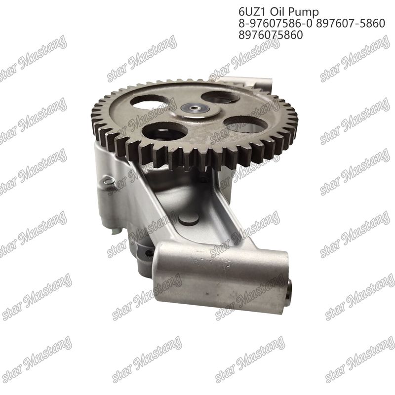 Pompa minyak 6UZ1 8-97607586-0 897607-5860 8976075860 Untuk suku cadang mesin Isuzu