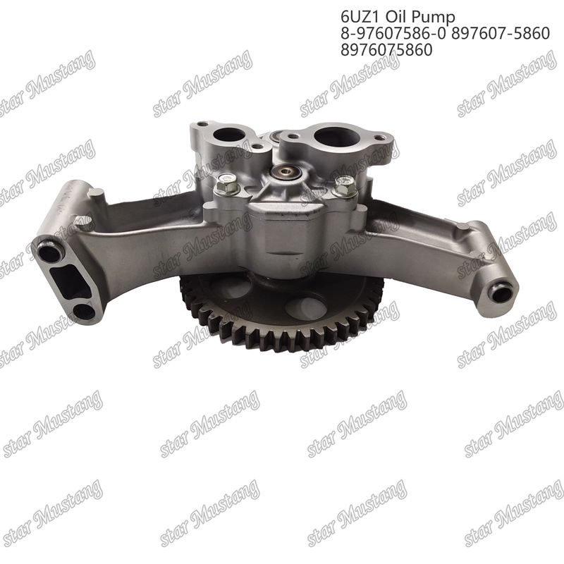 Pompa minyak 6UZ1 8-97607586-0 897607-5860 8976075860 Untuk suku cadang mesin Isuzu