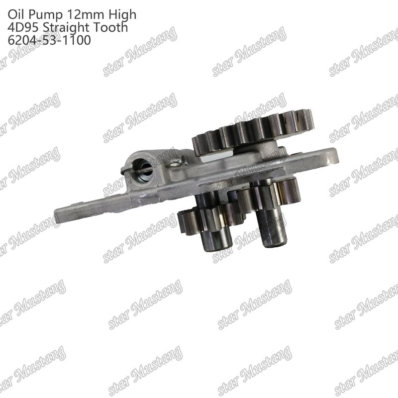 Pompa Minyak 4D95 12mm Tinggi lurus gigi 6204-53-1100 Untuk suku cadang mesin Isuzu