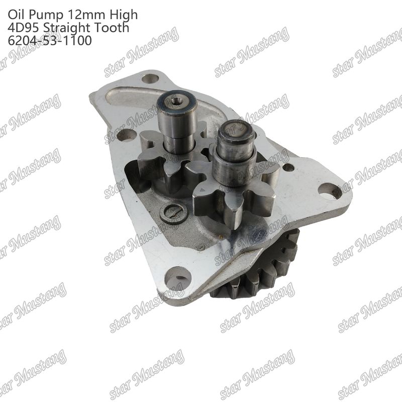 Pompa Minyak 4D95 12mm Tinggi lurus gigi 6204-53-1100 Untuk suku cadang mesin Isuzu
