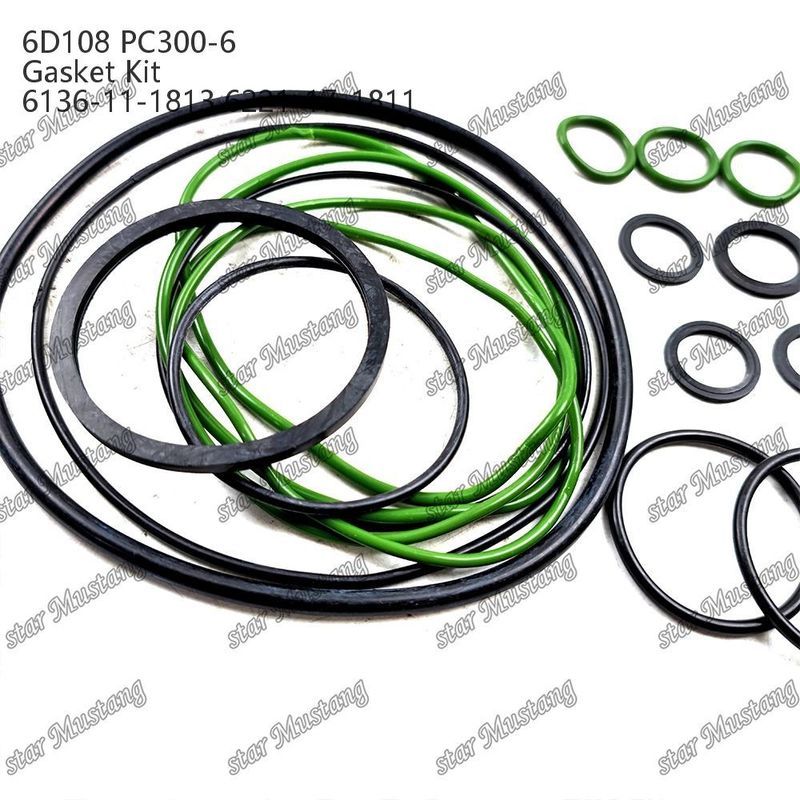 Kit Gasket Lengkap 6D108 PC300-6 6136-11-1813 6221-17-1811 Set Gasket Untuk Bagian Perbaikan Mesin Diesel Komatsu