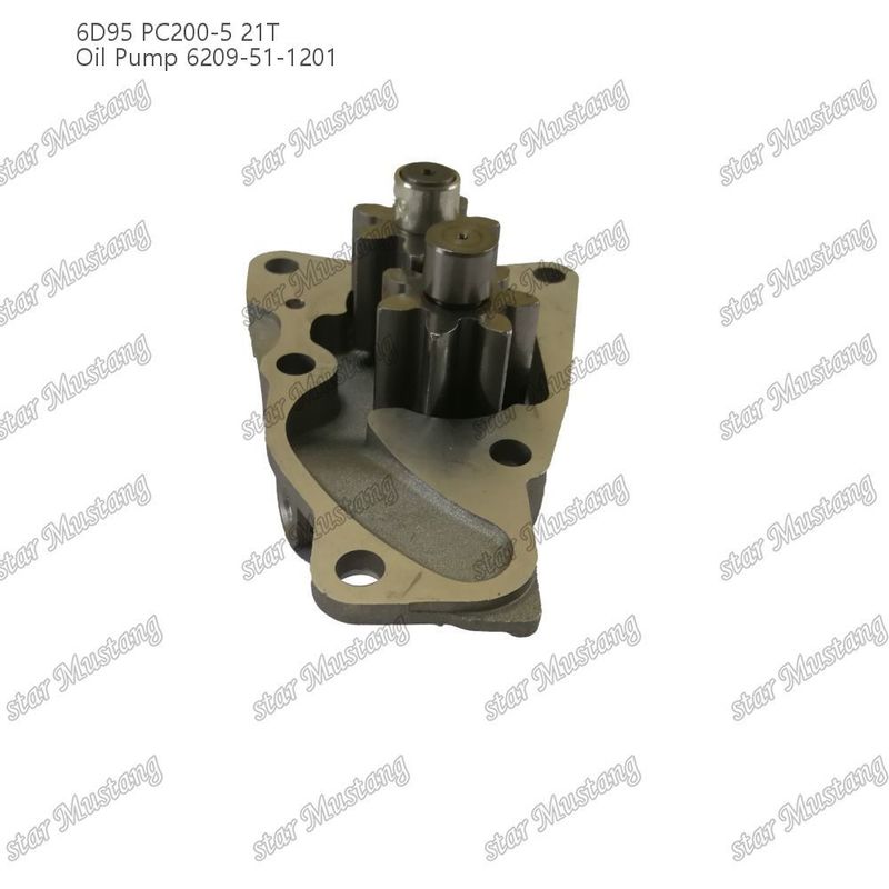 Pompa minyak 6D95 PC200-5 21T 6209-51-1201 Untuk suku cadang mesin Kumatsu
