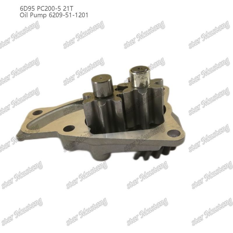 Pompa minyak 6D95 PC200-5 21T 6209-51-1201 Untuk suku cadang mesin Kumatsu