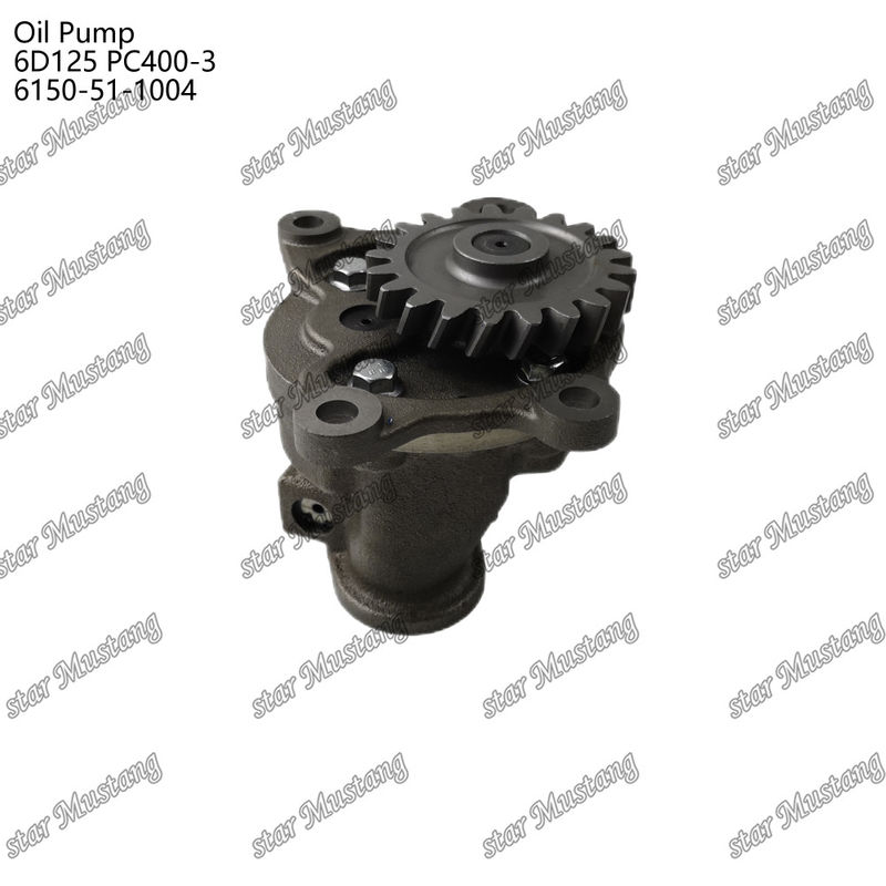 Pompa minyak 6D125 PC400-3 Flat 6150-51-1004 Untuk suku cadang mesin Kumatsu