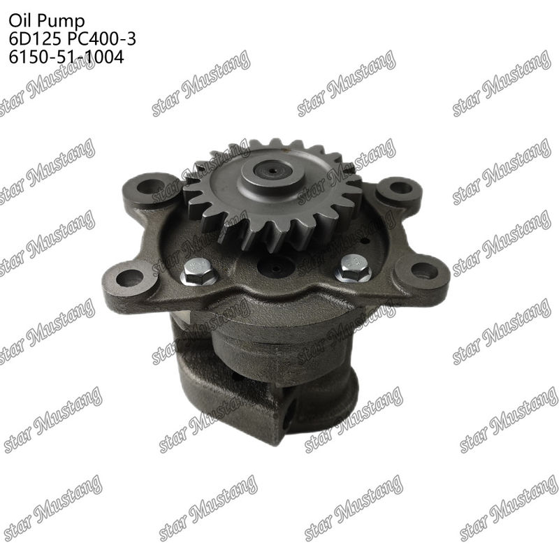 Pompa minyak 6D125 PC400-3 Flat 6150-51-1004 Untuk suku cadang mesin Kumatsu
