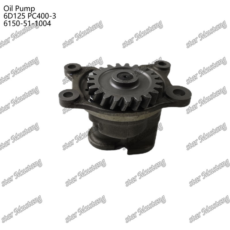 Pompa minyak 6D125 PC400-3 Flat 6150-51-1004 Untuk suku cadang mesin Kumatsu