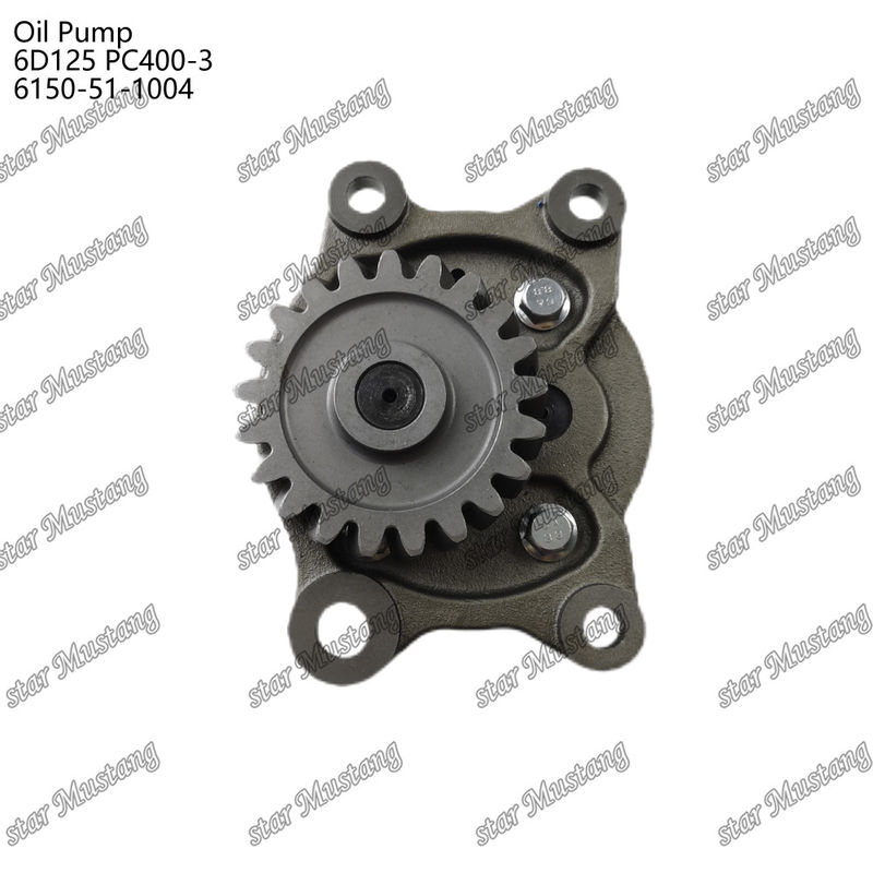 Pompa minyak 6D125 PC400-3 Flat 6150-51-1004 Untuk suku cadang mesin Kumatsu