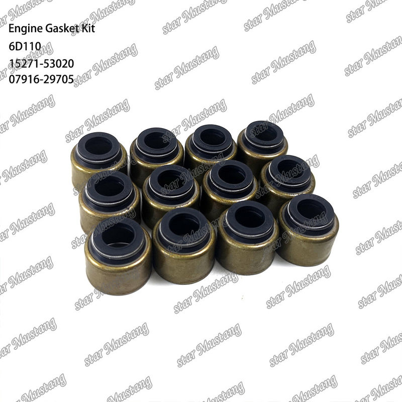 6D110 Full Gasket Set 6138-K1-9901 6138-K2-9901 Cocok untuk Komatsu