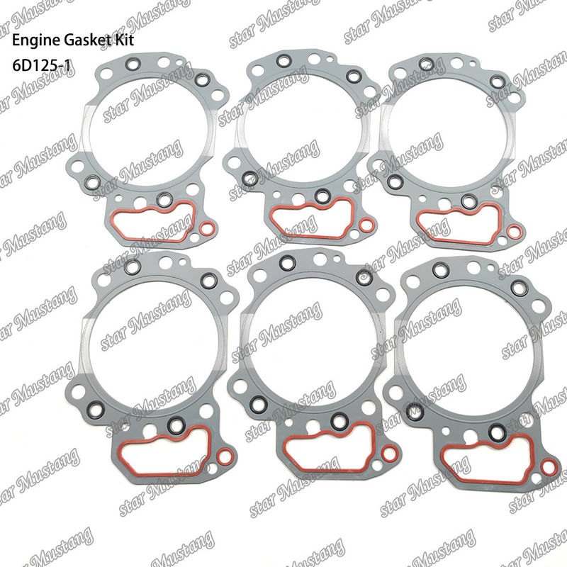 Kit Gasket Lengkap 6D125-1 Set Gasket Untuk Bagian Perbaikan Mesin Diesel Komatsu