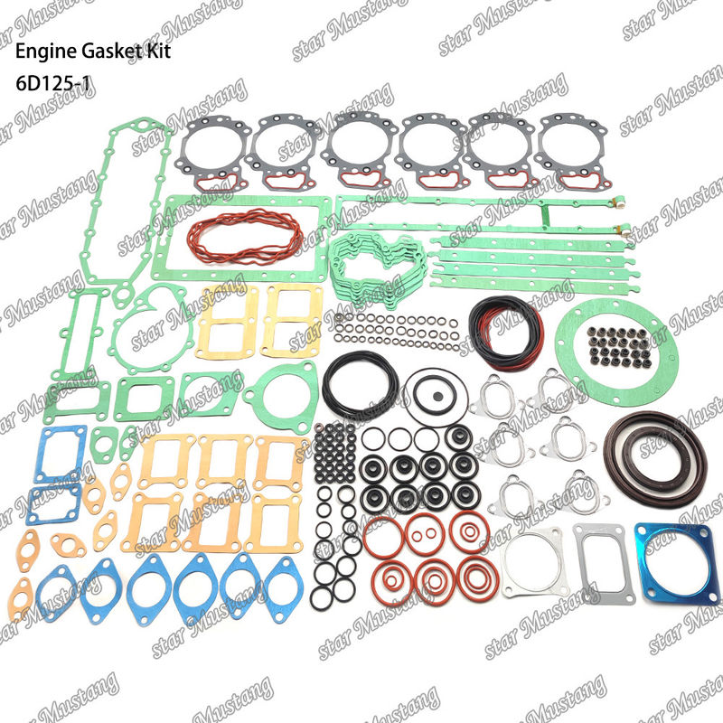 Kit Gasket Lengkap 6D125-1 Set Gasket Untuk Bagian Perbaikan Mesin Diesel Komatsu
