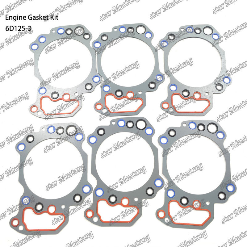 Kit Gasket Lengkap 6D125-3 Set Gasket Untuk Komatsu Diesel Engine Repair Parts