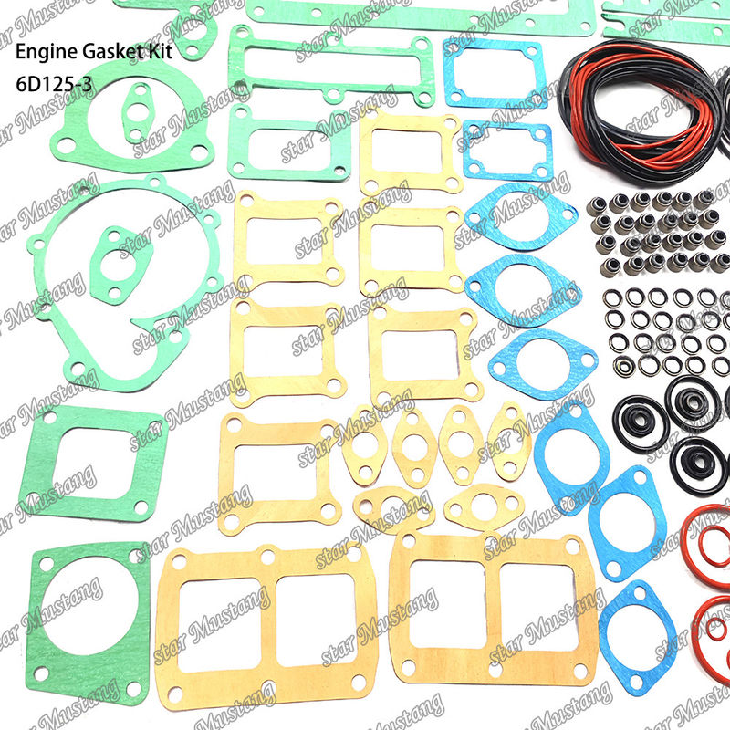 Kit Gasket Lengkap 6D125-3 Set Gasket Untuk Komatsu Diesel Engine Repair Parts
