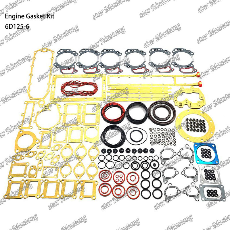 Kit Gasket Lengkap 6D125-6 Set Gasket Untuk Komatsu Diesel Engine Repair Parts