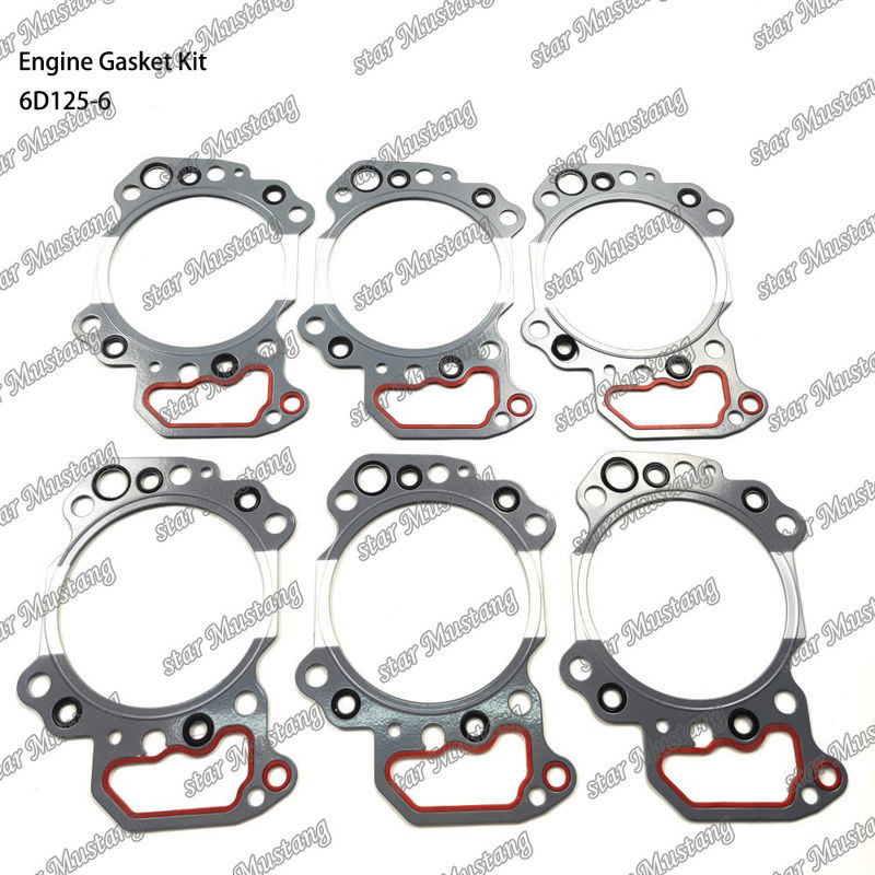 Kit Gasket Lengkap 6D125-6 Set Gasket Untuk Komatsu Diesel Engine Repair Parts