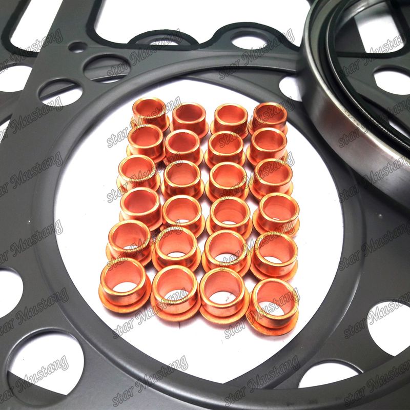6D155 Full Gasket Set Metal 6128-K1-9901 6128-K2-9901 Cocok untuk Komatsu