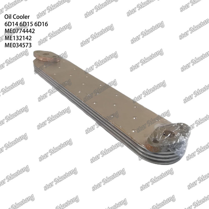 Oil Cooler 6D14 6D15 6D16 4 buah ME0774442 ME132142 ME034573 Untuk suku cadang mesin Mitsubishi