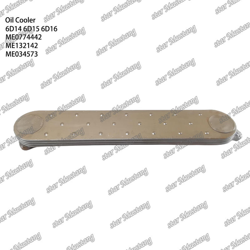 Oil Cooler 6D14 6D15 6D16 4 buah ME0774442 ME132142 ME034573 Untuk suku cadang mesin Mitsubishi