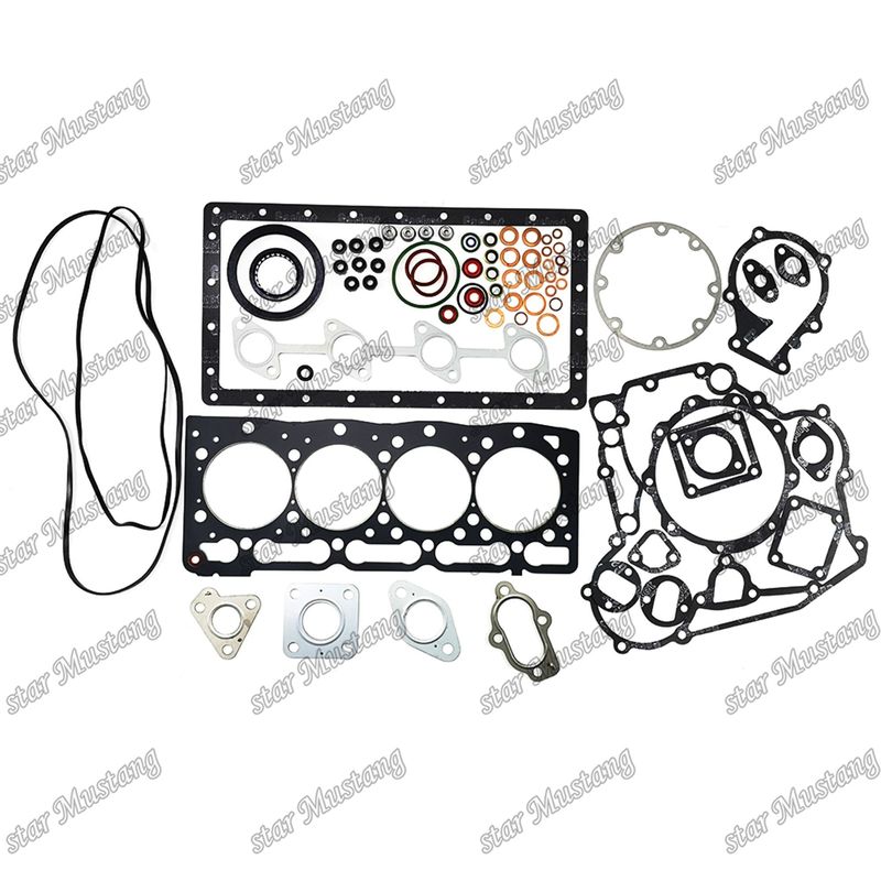 V1505 Full Gasket Set Kepala Gasket Metal 16292-03310 Atas 1G089-99352 Bawah 1G089-99365 Cocok untuk Kubota