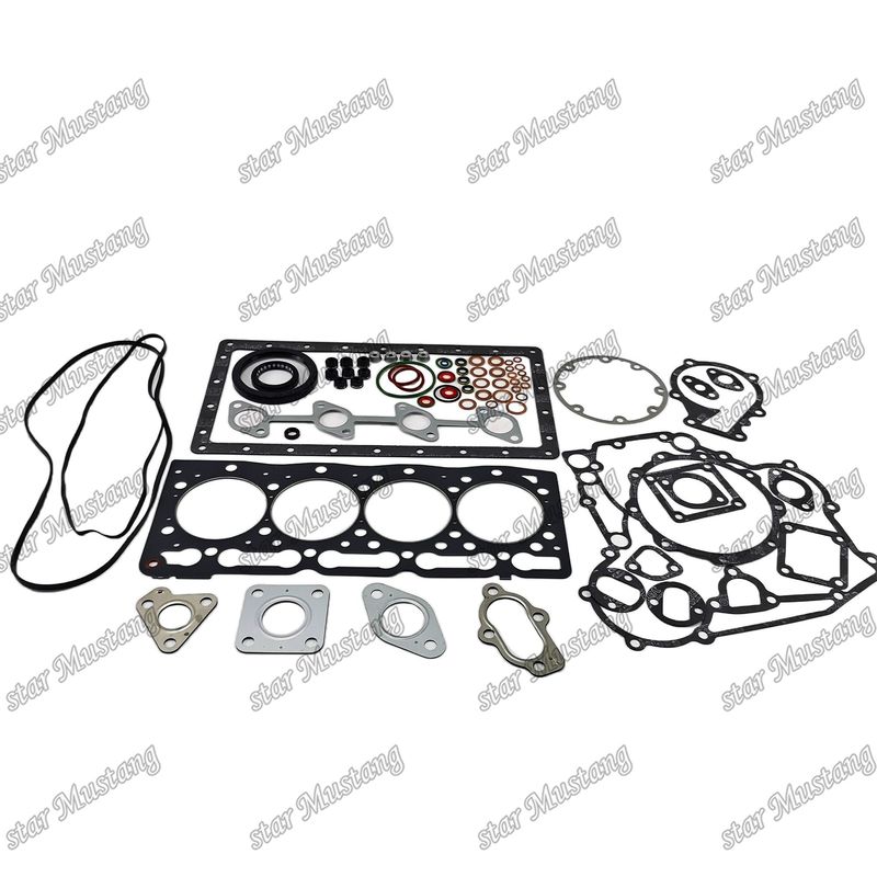 V1505 Full Gasket Set Kepala Gasket Metal 16292-03310 Atas 1G089-99352 Bawah 1G089-99365 Cocok untuk Kubota
