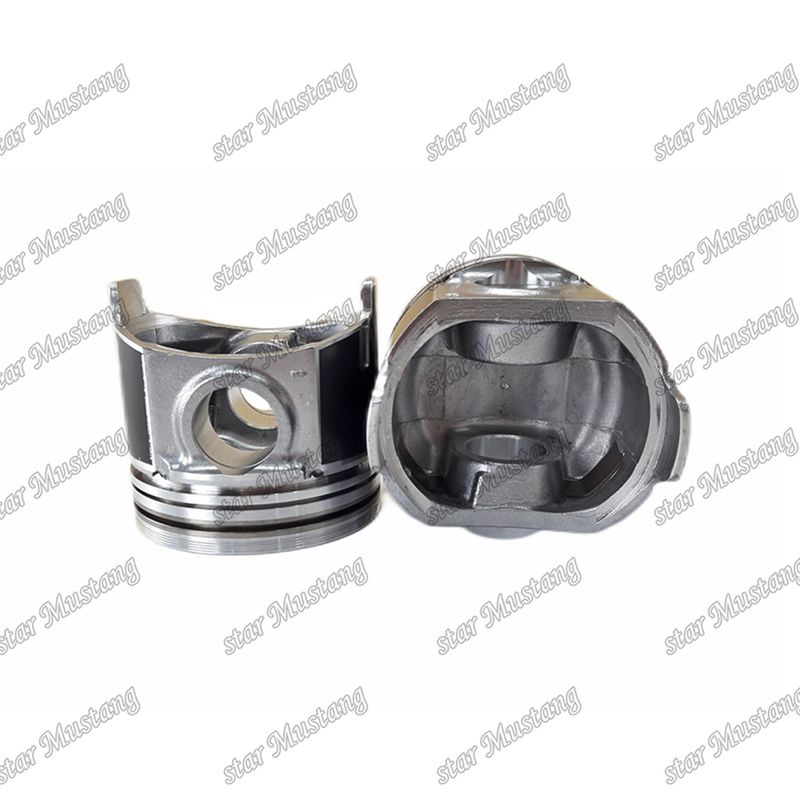 Piston V2607 CR Kamar pembakaran 45,5mm 1J700-21110 Untuk suku cadang mesin Kubota