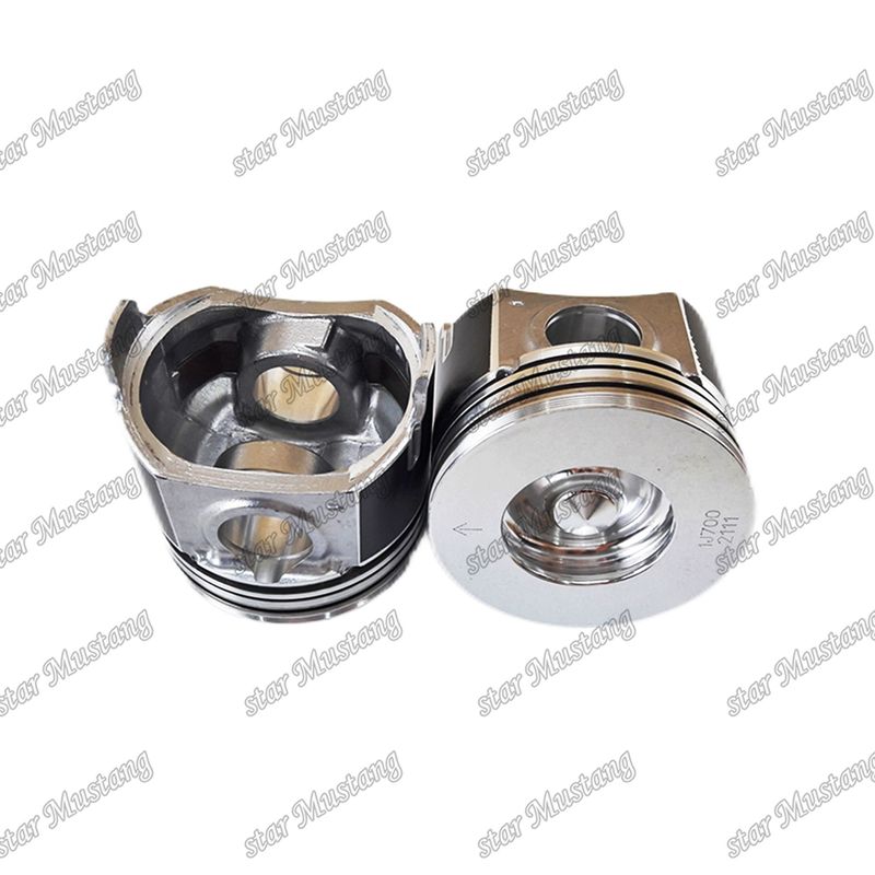 Piston V2607 CR Kamar pembakaran 45,5mm 1J700-21110 Untuk suku cadang mesin Kubota