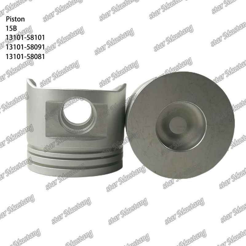 15B Piston Mesin 13101-58101 13101-58091 13101-58081 Untuk suku cadang mesin TOYOTA