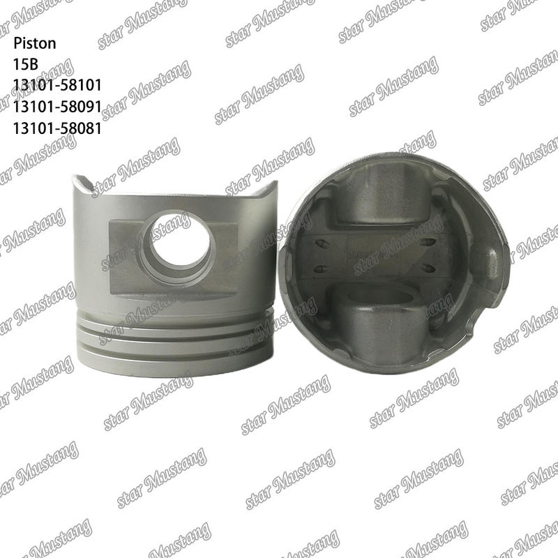 15B Piston Mesin 13101-58101 13101-58091 13101-58081 Untuk suku cadang mesin TOYOTA