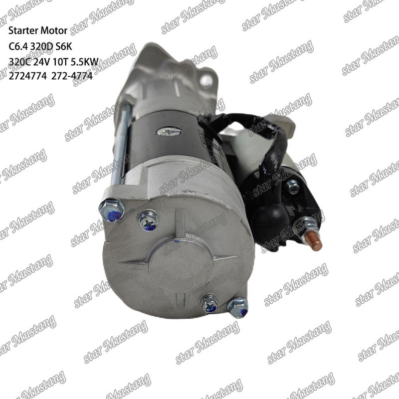 Motor starter motor C6.4 320D S6K 320C 24V 10T 5.5KW 2724774 272-4774 Untuk suku cadang mesin Caterpillar