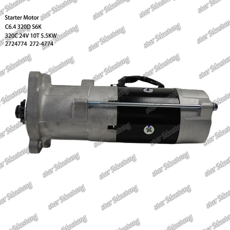 Motor starter motor C6.4 320D S6K 320C 24V 10T 5.5KW 2724774 272-4774 Untuk suku cadang mesin Caterpillar
