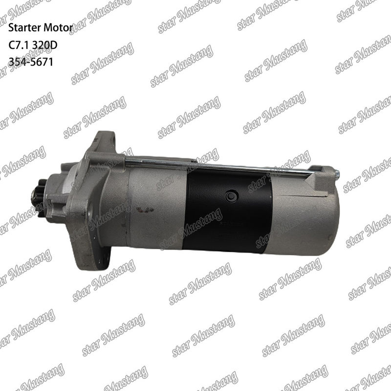 Motor Starter Motor C7.1 320D 24V 10T 7,5KW 354-5671 Untuk suku cadang mesin Caterpillar