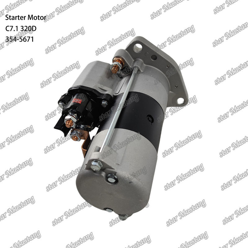 Motor Starter Motor C7.1 320D 24V 10T 7,5KW 354-5671 Untuk suku cadang mesin Caterpillar