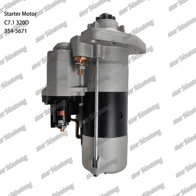 Motor Starter Motor C7.1 320D 24V 10T 7,5KW 354-5671 Untuk suku cadang mesin Caterpillar