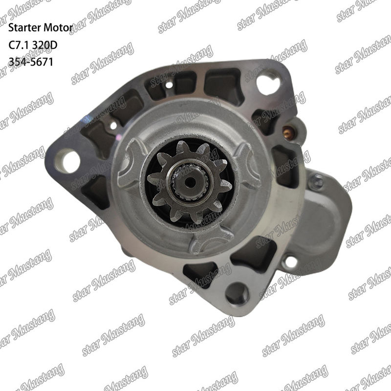 Motor Starter Motor C7.1 320D 24V 10T 7,5KW 354-5671 Untuk suku cadang mesin Caterpillar