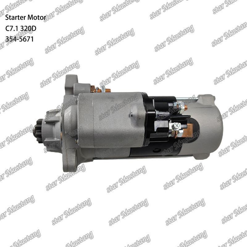 Motor Starter Motor C7.1 320D 24V 10T 7,5KW 354-5671 Untuk suku cadang mesin Caterpillar