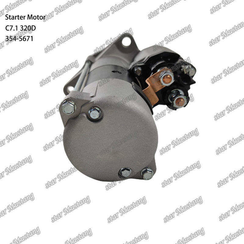 Motor Starter Motor C7.1 320D 24V 10T 7,5KW 354-5671 Untuk suku cadang mesin Caterpillar