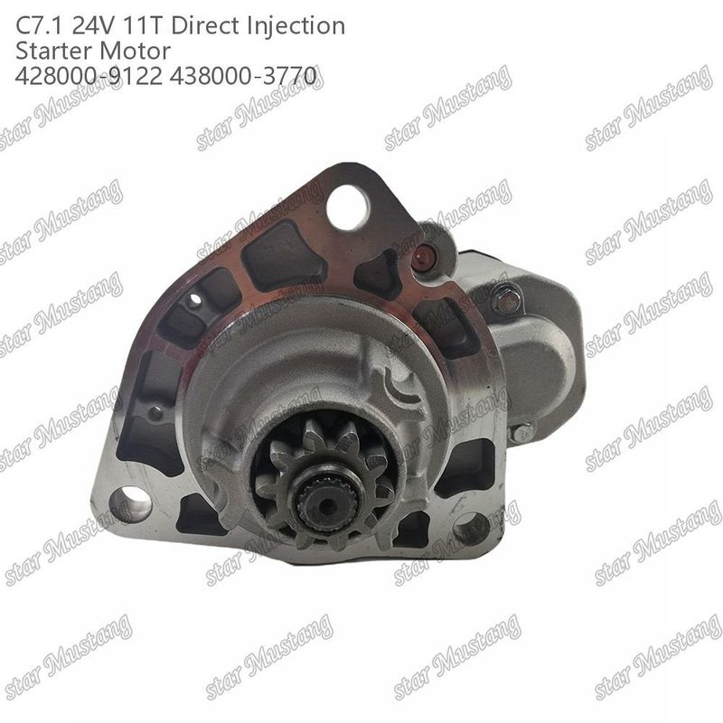 Motor starter mesin C7.1 DI tipe 24V 11T 428000-9122 438000-3770 Untuk suku cadang mesin Caterpillar