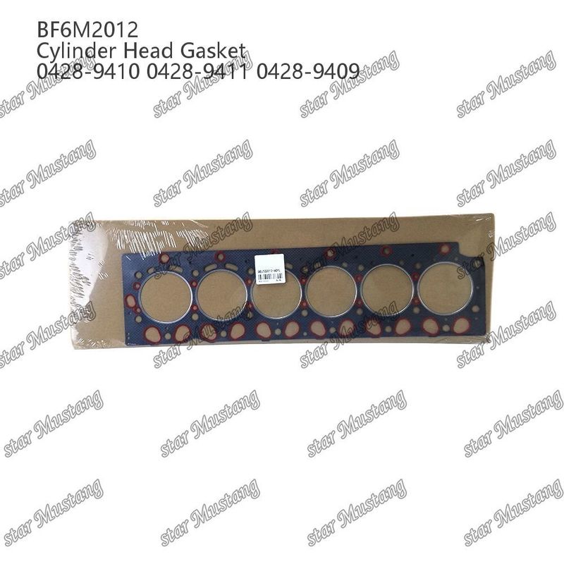 Gasket kepala silinder BF6M2012 Asbes 0428-9410 0428-9411 0428-9409 Untuk suku cadang mesin Deutz
