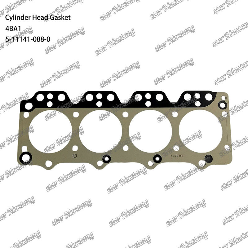 Gasket kepala silinder 4BA1 Logam 5-11141-088-0 Untuk suku cadang mesin ISUZU